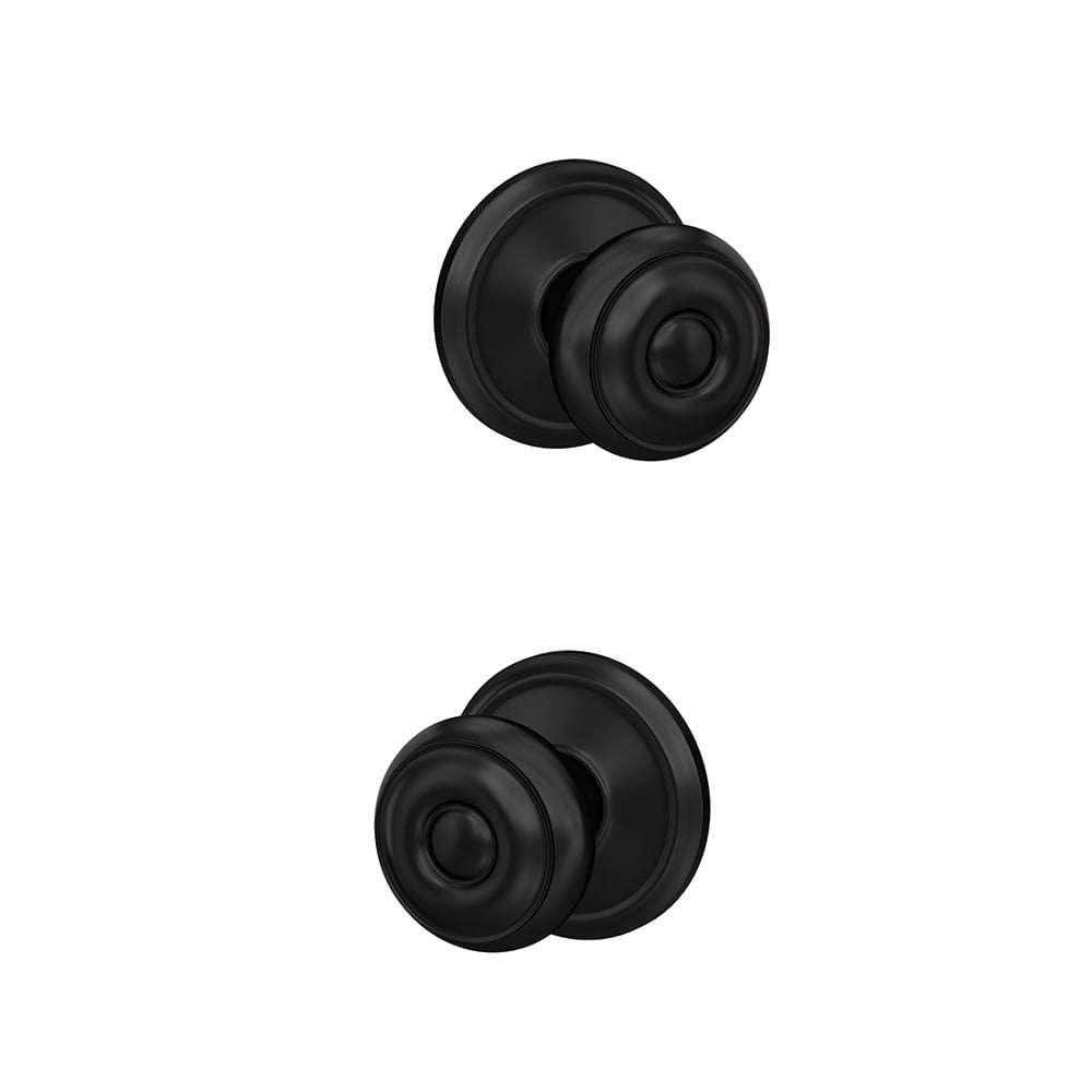 Schlage FC172GEO716ALD Custom Georgian Non-Turning Two-Sided Dummy Door Knob Set - Bronze