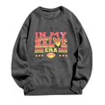 thumbnail image 4 of toraway Sweat à Capuche Zippé pour Femmes Imprimé Amour Baseball Surdimensionné Col Rond Manches Longues Pull m, 4 of 4