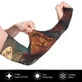 thumbnail image 2 of Bingfone Farmers Gardening Sleeves Sun Protection Arm Cooling Sleeves for Women Men with Thumb Hole - Banana Leaf Meditating Gorilla, 2 of 7