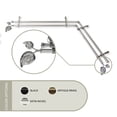 thumbnail image 2 of 251" Silver Contemporary Double Corner Window Curtain Rod, 2 of 3