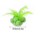 thumbnail image 4 of Cat Plush Ball Interactive Faux Feather Cat Play Ball Kitten Ball Toy with Bell, 4 of 10