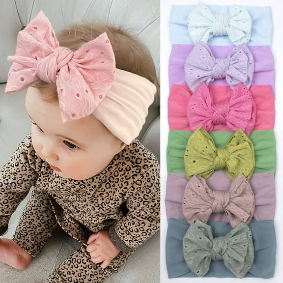 Yoyauz Newborn Baby Girl Hospital Cap Baby Hat Bow Baby Headband Girls Spring Summer 0-36 Months