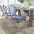 thumbnail image 6 of Furniture of America Misea Transitional Aluminum Patio Chair in Navy (Set of 2), 6 of 11