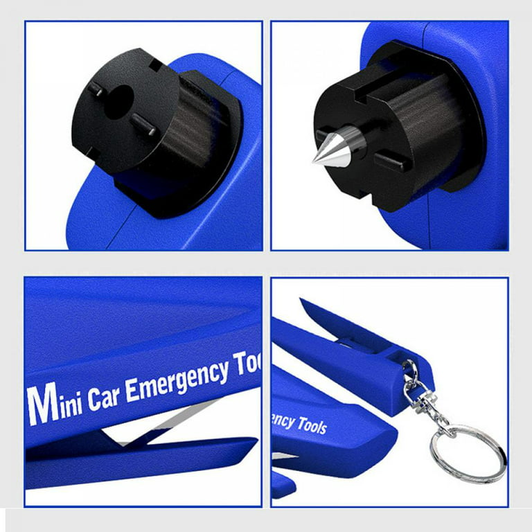 Window Breaker Keychain with Seatbelt Cutter, 2-in-1 Emergency Car Safety  Hammer, Compact & Lightweight Glass Breaker Window Punch for Men Women, Car  Escape Tool for Land & Underwater 