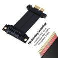 thumbnail image 4 of PCIE 4.0 Riser Cable, 4.0 1X Port GPU Extension Cable 90 Degree, Graphics Card Extension Riser Cable Adapter for M.2, USB, Sound Card B, 4 of 7