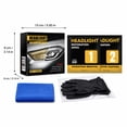 thumbnail image 3 of Car Headlight Restoration Kit, Car Headlight Cleaner, Headlight Cleaner and Restorer Kit with Car Wipes, Microfiber Cloth for Car, Protective Gloves, Full Set for Vehicle, 3 of 7