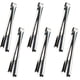 thumbnail image 1 of Pinzas elegantes de acero inoxidable plateadas, agarre de artículos pequeños con puntas antideslizantes, utensilio de cocina ergonómico e higiénico, material de calidad alimentaria con resistencia al, 1 of 5