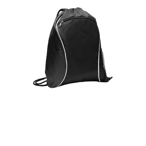 Port Authority Fast Break Cinch Pack Bg613 - Black - One Size