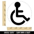 thumbnail image 2 of Handicap Disabled Wheelchair Access Icon Rubber Stamp for Scrapbooking Crafting Stamping - Large 1-1/4 Inch, 2 of 7