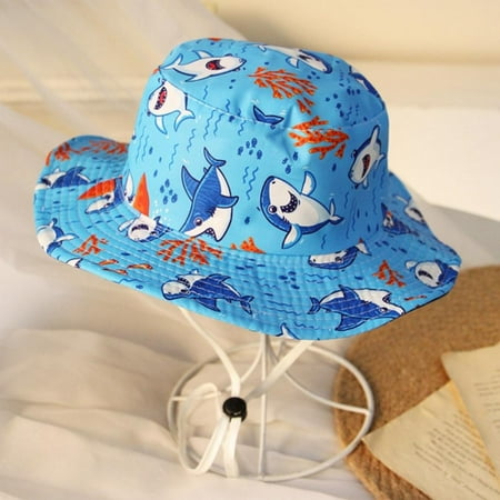 

Summer Breathable Baby Bucket Hat Cartoon Animal Print Sun Hat Outdoor Kids Children Sun Fisherman Hat Panama Beach Sun Cap