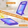 thumbnail image 2 of Allytechgroup Kids Case for Samsung Galaxy Tab S10 FE+ Plus 13.1 Inch 2025 SM-X620 X626B, Lightweight EVA Foam Handle Stand Foldable Kids Friendly Bumper Cover for Galaxy Tab S10 FE+, Purple, 2 of 6