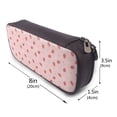 thumbnail image 3 of Lsque Floral Strawberr Printed Big Capacity PU Leather Pencil Case Large Pencil Pouch Stationery Pen Bag Pencil Holder for Teen, 3 of 6
