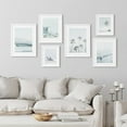 thumbnail image 3 of PixonSign Framed Canvas Print Wall Art Set - Ocean Beach & Tropical Tree Landscapes Poster Modern Art - Gallery Set of 9 Nature Wilderness Photography Art Wall Décor for Home Decor - White, 3 of 5
