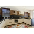 thumbnail image 3 of Linon Outdoor Washable Area Rug Collection, Ivory and Pink, 5' x 7', 3 of 8