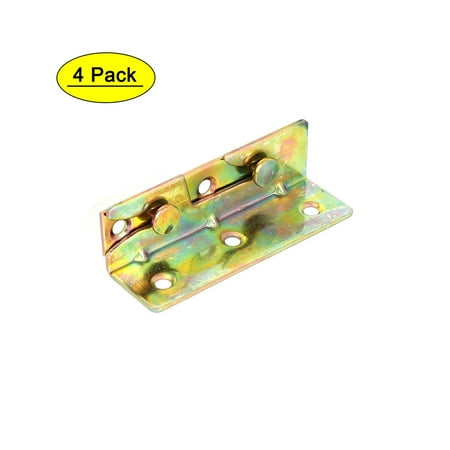 

Uxcell Furniture Wood Bed Fitting Yellow Zinc Plated Snap Connectors Rail Bracket 2 Pairs
