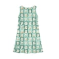 thumbnail image 4 of LTTVQM Girls Easter Dress 2026 Egg Bunny Graphic Cute Sleeveless Sundress Casual Crewneck Midi Dresses Lightweight Church Dresses Light Green 5-6 Years, 4 of 5