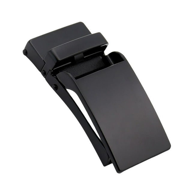 Hebilla de trinquete automática rectangular para correa de cuero, hebillas de Negro jinwen Hebilla de cinturón para hombre