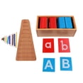 thumbnail image 1 of Juguete Montessori de madera BLESIY Material Toy Letter A-Z Alfabetos Tablero + Matemáticas Materiales Escaleras Juguetes De Aprendizaje, 1 of 8