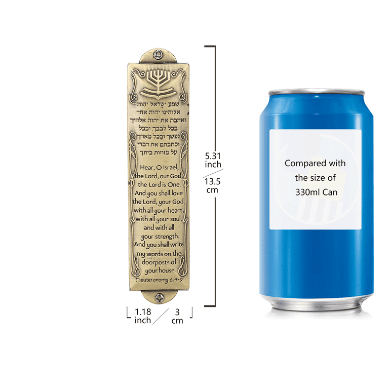 BRTAGG Mezuzah Case, Bronze, 5.3 Inches photo 6