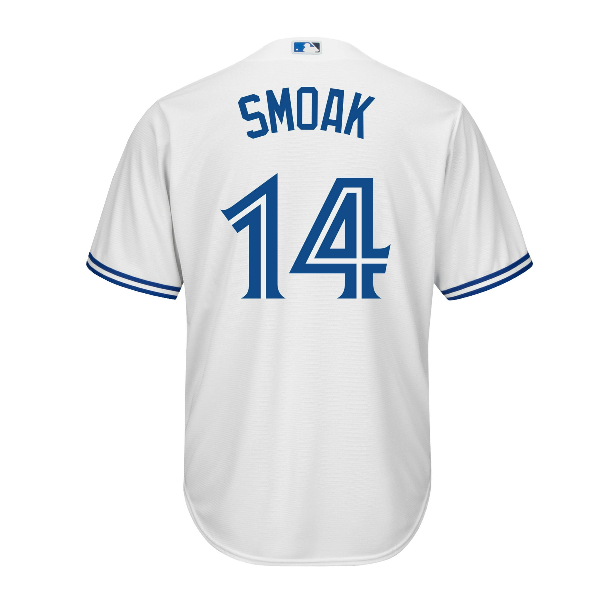 Men's Justin Smoak Toronto Blue Jays MLB Cool Base Replica Home Jersey