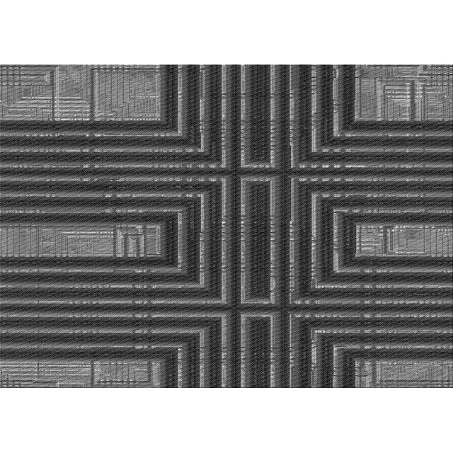 Ahgly Company Tapis Rectangulaire Lavable en Machine Intérieur Transitionnel Gris, 3 Pieds x 5 Pieds