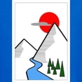 thumbnail image 3 of CafePress - Minimal Mountains T Shirt - Dark T-Shirt Kids XS-XL, 3 of 4
