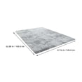 thumbnail image 2 of Large Area Rugs for Living Room, Super Soft Fluffy Modern Bedroom Rug, Gray Indoor Fuzzy Carpets for Girls Kids, 2 of 8