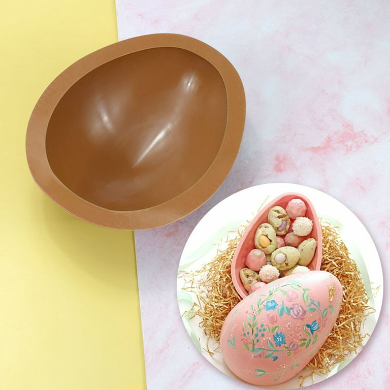 Egg Cake Pans, Easter Silicone Egg Chocolate Mold 2 Pack Large