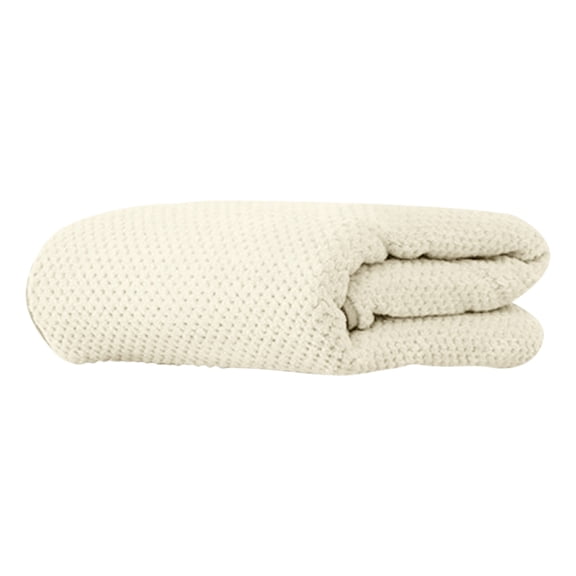 Fleece Throw Bath Towels for Men Women Waffle Textured Absorbency Shower Towel Lightweight Thickened Beach Towels Beige 27.6x53.5 Inches