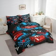 thumbnail image 3 of Castle Fairy Car Twin Bedding Sets for Children Teens,Speed Sport Bedding Comforter Set, 3 of 8