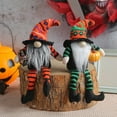 thumbnail image 4 of 4PCS Halloween Dangle Leg Gnomes Decorations Shelf Sitters Handmade Halloween Tomte Swedish Gnome Nisse Scandinavian Gnomes Plush Elf Dwarf Home Household Decor Ornaments, 4 of 9