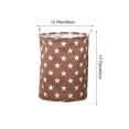 thumbnail image 3 of Extra Large Laundry Hamper Basket, 13.7x17.7 Inch Collapsible Storage Bin with Handles for Clothes Toys Blankets, Washable Fabric Coffee, 3 of 9