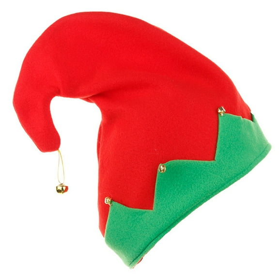 CIYISON Metal Bell Ornamented Elf Hat in Christmas Unisex Must Have Festival Accessories