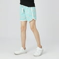 thumbnail image 7 of Hiijoy Big Girls Striped French Terry Shorts Cotton Breathable Pull-On Shorts, Sizes 9-10Y, 7 of 7