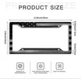 thumbnail image 5 of American Flag License Plate Frames- Retro Patriotic USA Black White Stars and Stripes Flag Aluminum Holder Cover with Stainless Steel Screws Caps, 2 Pack for Front and Rear Car Tags, 5 of 10