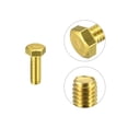 thumbnail image 4 of Unique Bargains Brass Hex Bolts, M6x18mm 10 Pack Fully Thread Grade 4.8 Machine Screws, 4 of 4