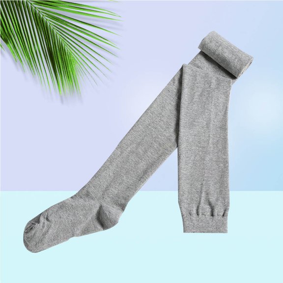 OUNONA socks women thigh high Socks Light Grey 1 Pair Casual for Mini Skirts