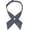 Gray, variant on Men & Women Adjustable Criss-Cross Bowtie School Uniform Pre Tied Bow Tie Cross Neck Tie
