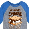 thumbnail image 3 of Instant Message - If There's S'mores, I'm In - Toddler & Youth Raglan Graphic T-Shirt, 3 of 5