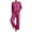 B-Hot Pink, variant on Women's Two-Piece Set Solid Color Crew-Neck Top & Pants Fall Winter Oversize Workout Comfortable Sweatshirt Sets for Women