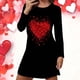 thumbnail image 1 of TaTaai Women's Valentine's Day Plus Size Printed Loungewear Set, Long Sleeve Top and Pants, Casual Sleepwear Two Piece Gift, 1 of 4