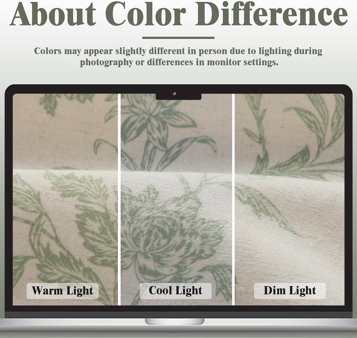 Floral Blackout Curtains Sage Green Printed Curtains Floral Blackout Curtains Farmhouse Boho Cottagecore Spring Curtains for Bedroom Modern Living Room 52"W x 84"L