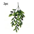 thumbnail image 3 of Tyidzon 2Pcs Artificial Christmas Swags 30in Bendable Realistic Teardrop Pine Needle Branches for Front Door Wall Home Decor, 3 of 8