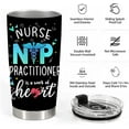thumbnail image 3 of Nurse Practitioner Gifts For Women, Nurses Week Gifts for NP, 20oz Stainless Steel Tumbler with Lid Straw, 3 of 6