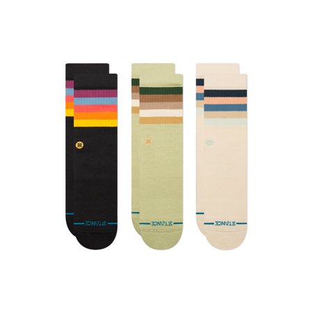 Stance Maliboo 3 Pack Crew Socks Multi men in size US 6 - 9