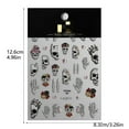 thumbnail image 2 of XINGXIANG Halloween Party Stickers - Embossed Cute Ghost Nail Art Stickers Nail Decals Exquisite Star Moon Nail Design Stickers Holiday Nail Art Supplies for Indoor Parties and Halloween Activities, 2 of 6