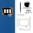 thumbnail image 2 of Off The Wall Plates - Creepy Hand Hole in the Wall - Triple Gang Paddle Rocker, 2 of 4