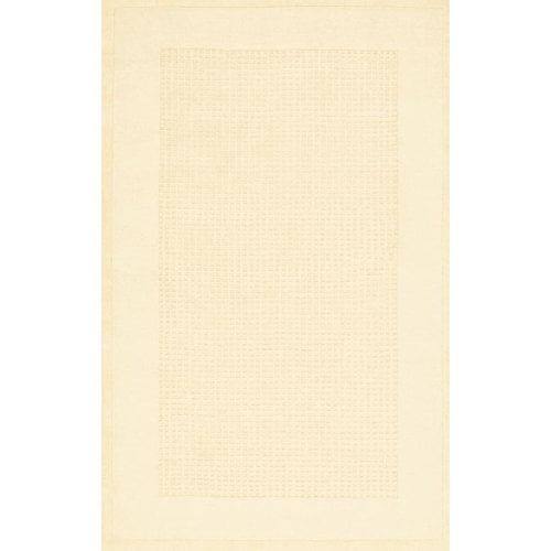 Nourison Westport Bordered Solid Ivory 2'6" x 4' Area Rug, (2' x 4')