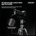 thumbnail image 6 of FotoPro Sherpa Max 4-Section Carbon Fiber Tripod/Monopod with FPH-62QS Ball Head, Black, 6 of 9