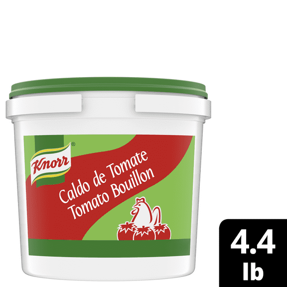 Knorr Professional Caldo de Tomate, Shelf Stable Tomato with Chicken Flavor Granulated Bouillon, 4.4 pounds